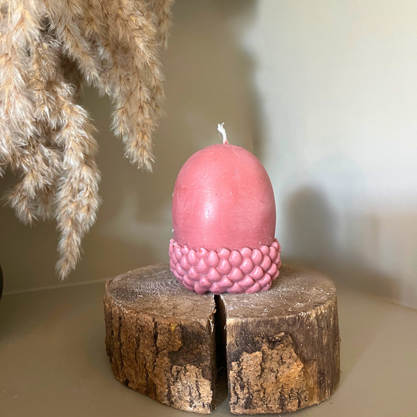 Woodland Acorn Soy Candle - Nude Flame Candles
