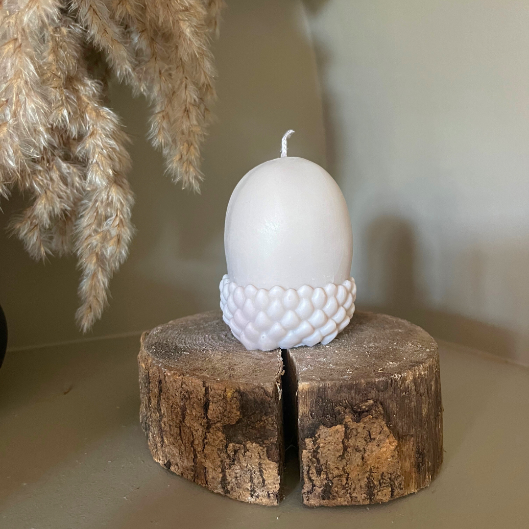 Woodland Acorn Soy Candle - Nude Flame Candles