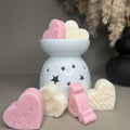 Valentines Luxury Love Heart Wax Melts Scent Inspired - Nude Flame Candles
