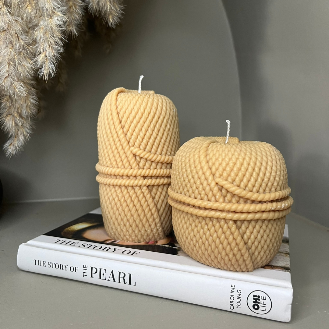 Wick and Wool Trio Bundle Scented Soy Candles - Nude Flame Candles