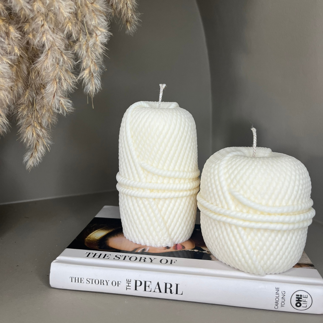 Wick and Wool Duo Bundle Scented Soy Candles - Nude Flame Candles