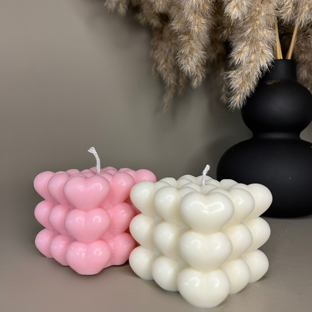 Love Bubble Scented Soy Candle - Nude Flame Candles