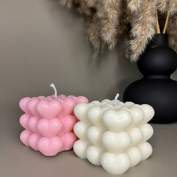 Love Bubble Scented Soy Candle - Nude Flame Candles