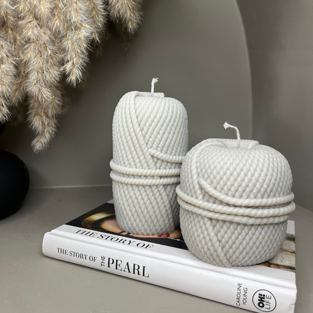 Wick and Wool Duo Bundle Scented Soy Candles - Nude Flame Candles