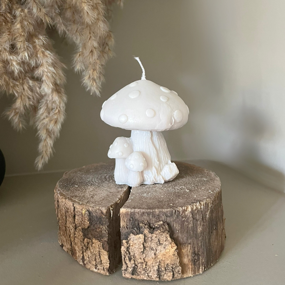 Woodland Fairy Toadstool Soy Candle - Nude Flame Candles