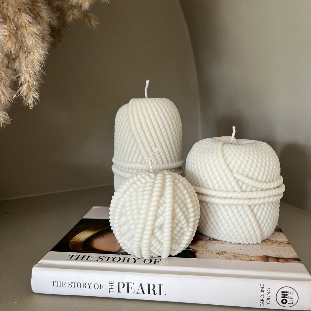 Wick and Wool Trio Bundle Scented Soy Candles - Nude Flame Candles
