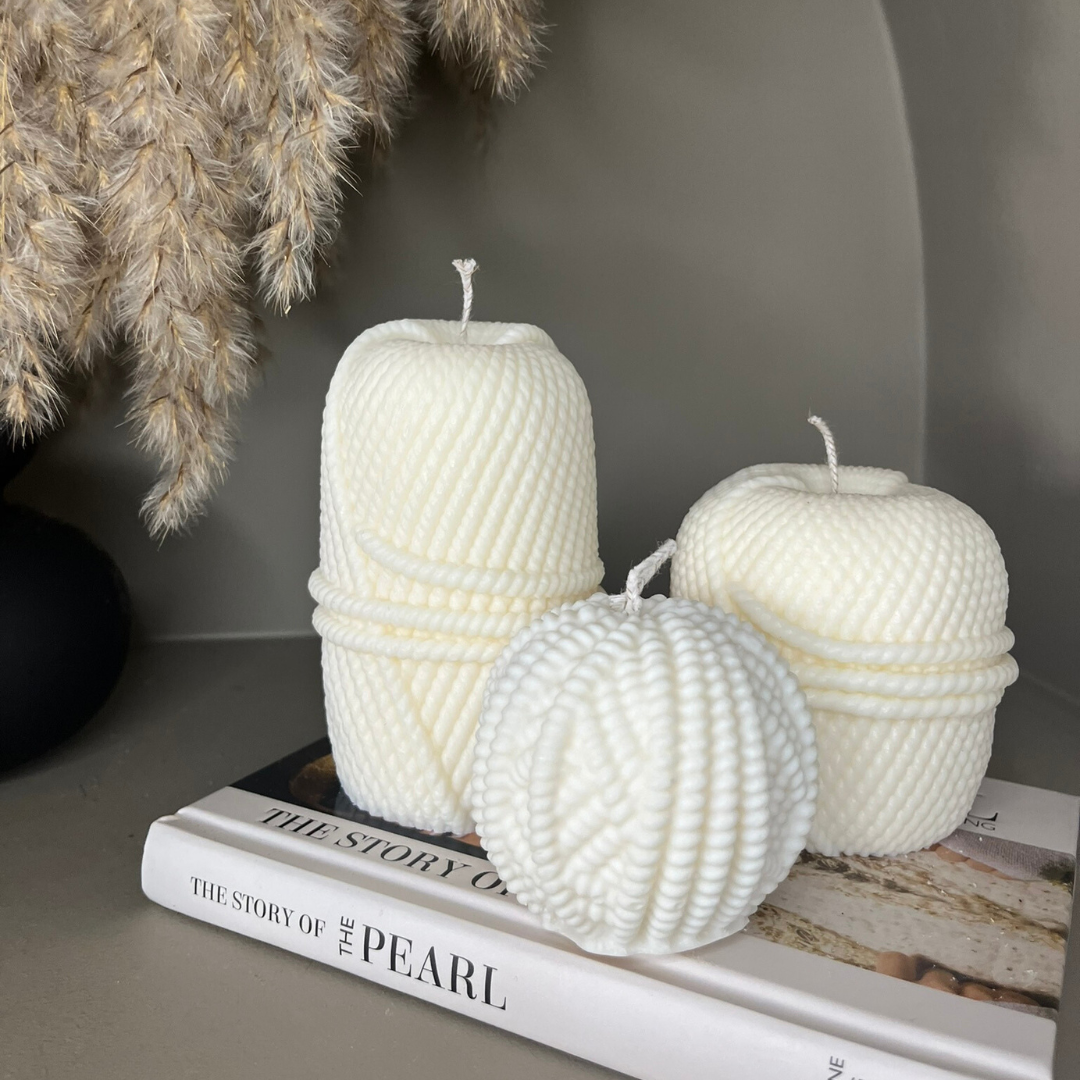 Wick and Wool Trio Bundle Scented Soy Candles - Nude Flame Candles