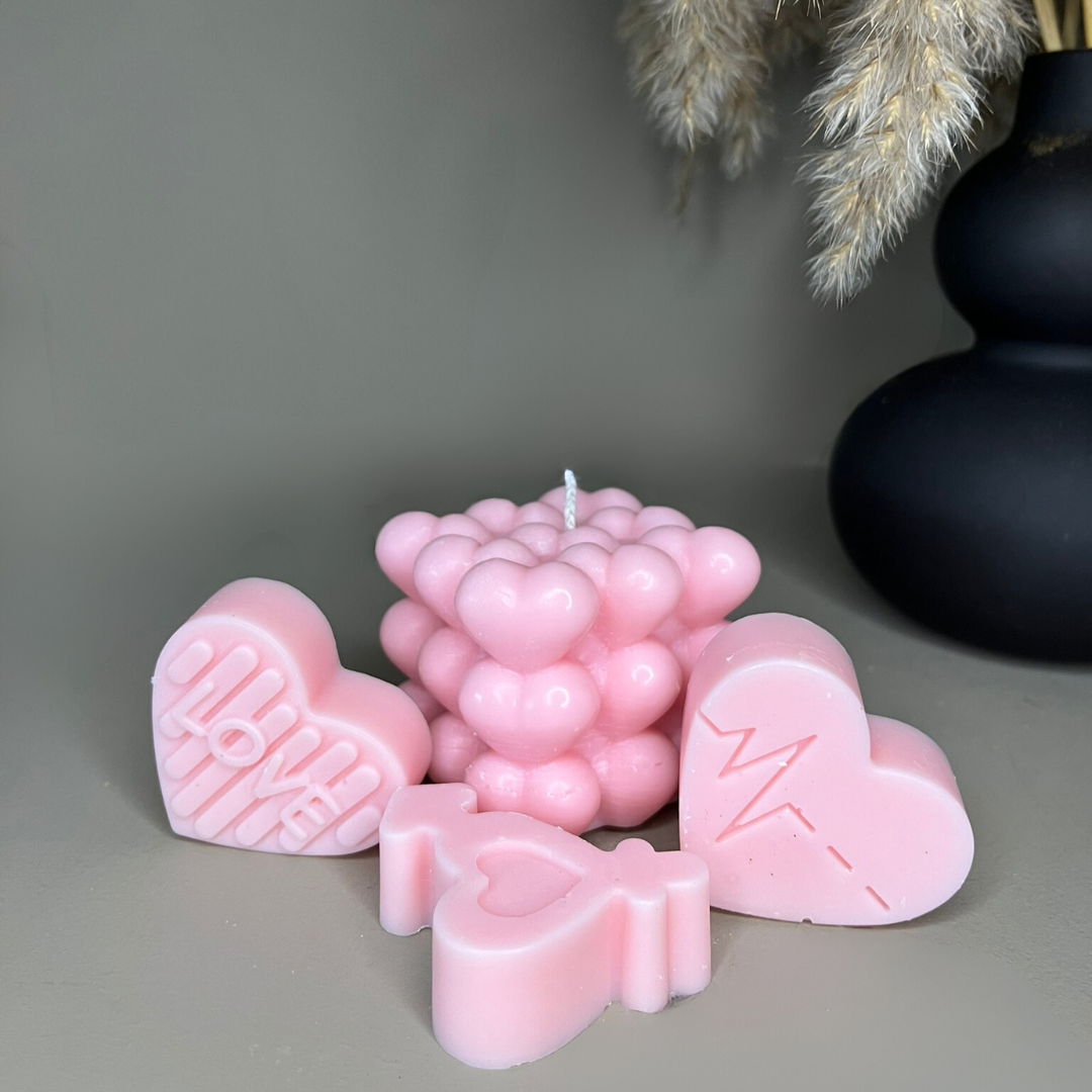 Love Bubble Bundle Candle & Wax Melts - Nude Flame Candles