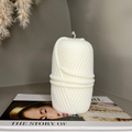 Tall Wick and Wool Scented Soy Candle - Nude Flame Candles