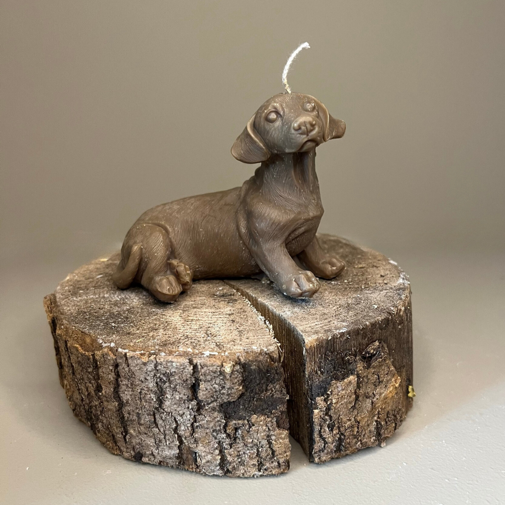 Miniature Dachshund Candle & Wax Melts Bundle - Nude Flame Candles