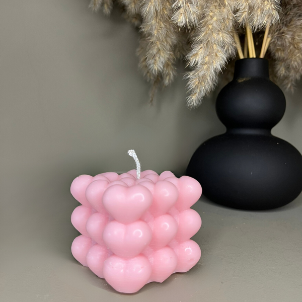 Love Bubble Scented Soy Candle - Nude Flame Candles