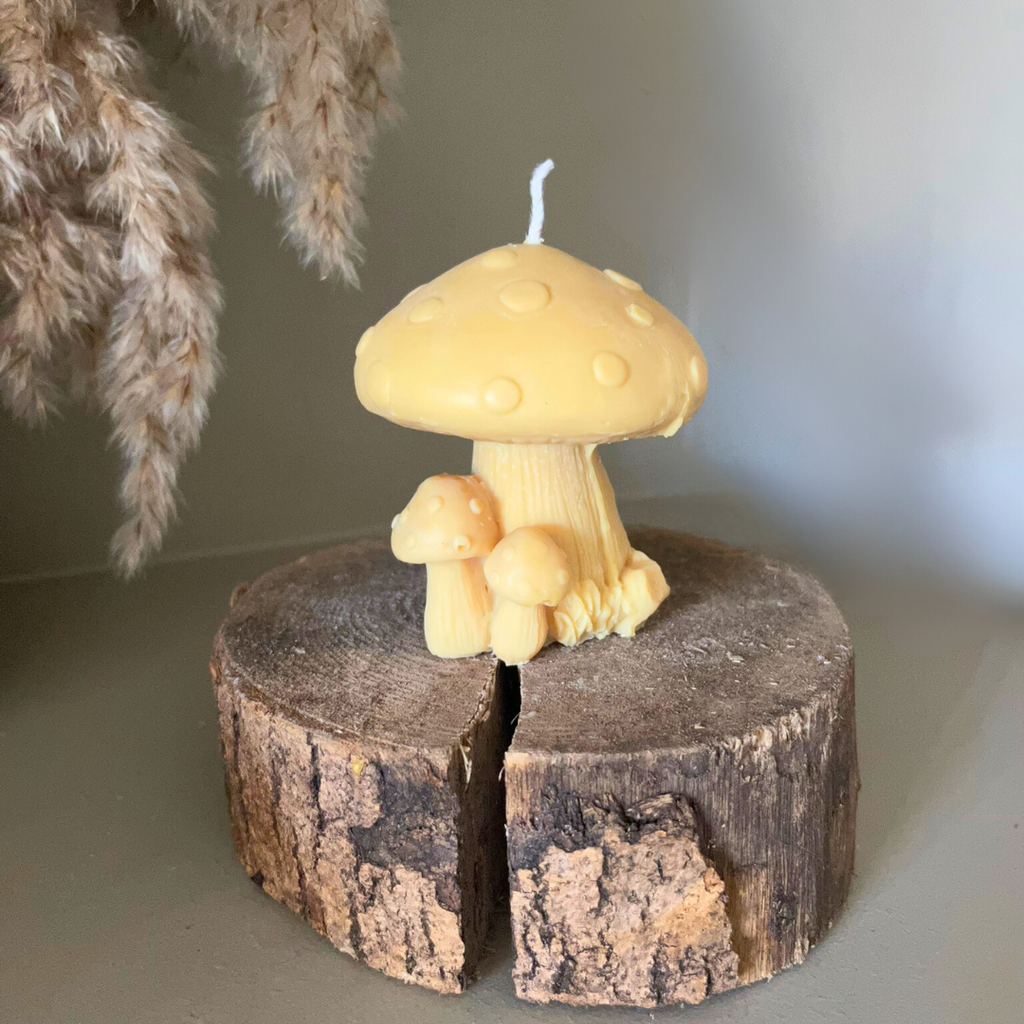 Woodland Fairy Toadstool Soy Candle - Nude Flame Candles