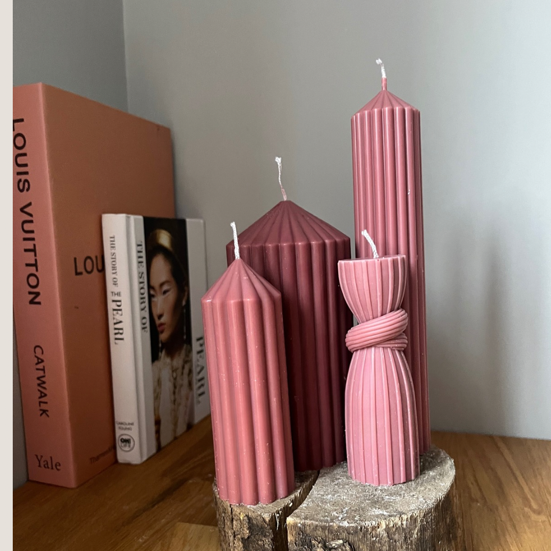 Ultimate Pillar Bundle Soy Candles - Nude Flame Candles