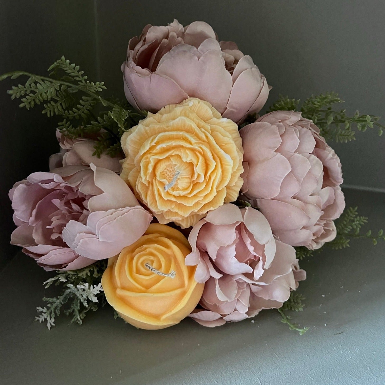 Peony Rose Bundle Scented Soy Candles - Nude Flame Candles