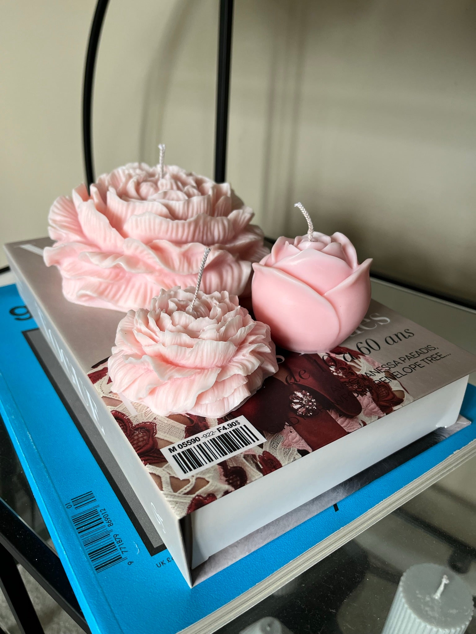 Peony 8cm Scented Soy Candle - Nude Flame Candles