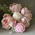 Rose Scented Soy Candle - Nude Flame Candles