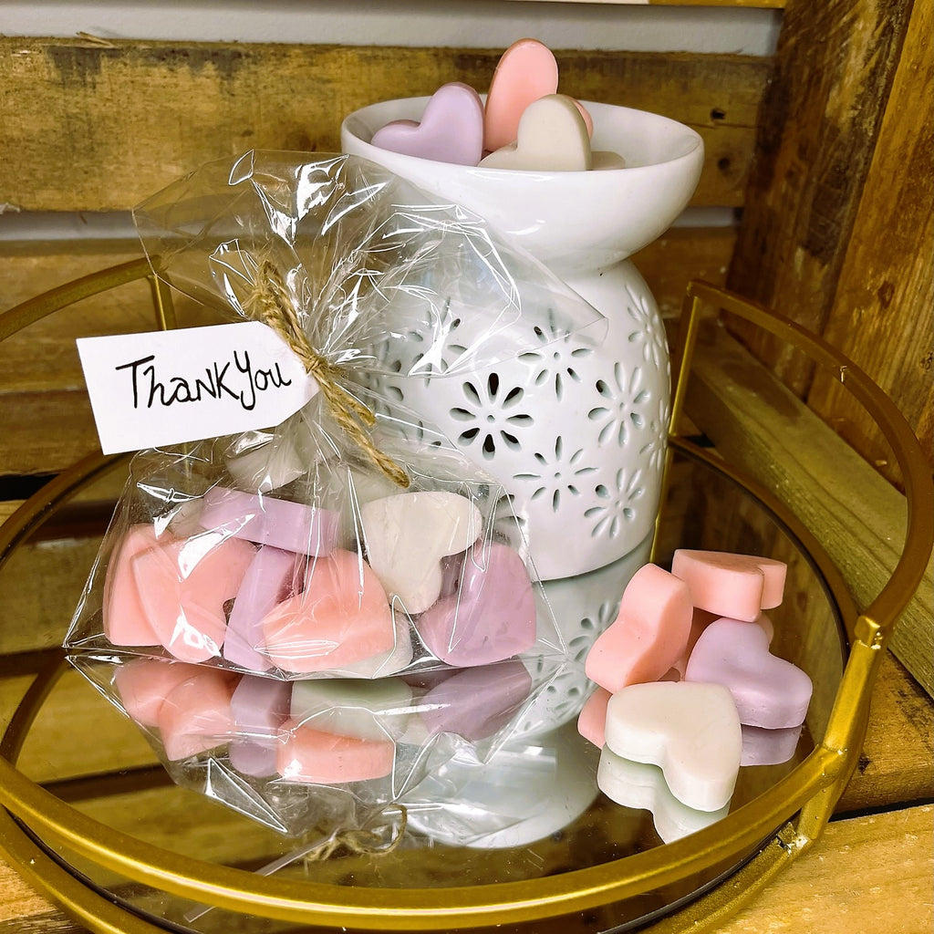 Luxury Love Heart Vegan Wax Melts Scent Inspired Jo Malone Hermes Dior Tom Ford 85g - Nude Flame Candles