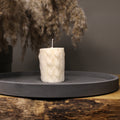 Chunky Knit Crochet Soy Candle 7cm - Nude Flame Candles