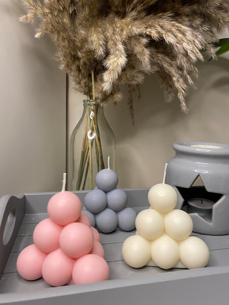 Bubble Cone Scented Soy Candle - Nude Flame Candles