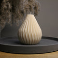 XL Peardrop Geometric Scented Soy Candle - Nude Flame Candles