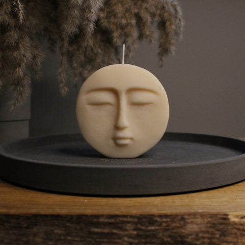 Lunar Moon Scented Soy Candle 9.5cm - Nude Flame Candles