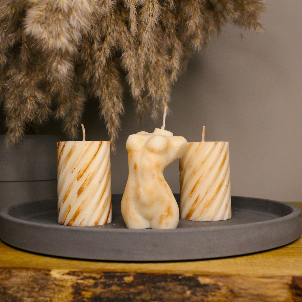 Luxury Copper Marble Bundle - Nude Flame Candles