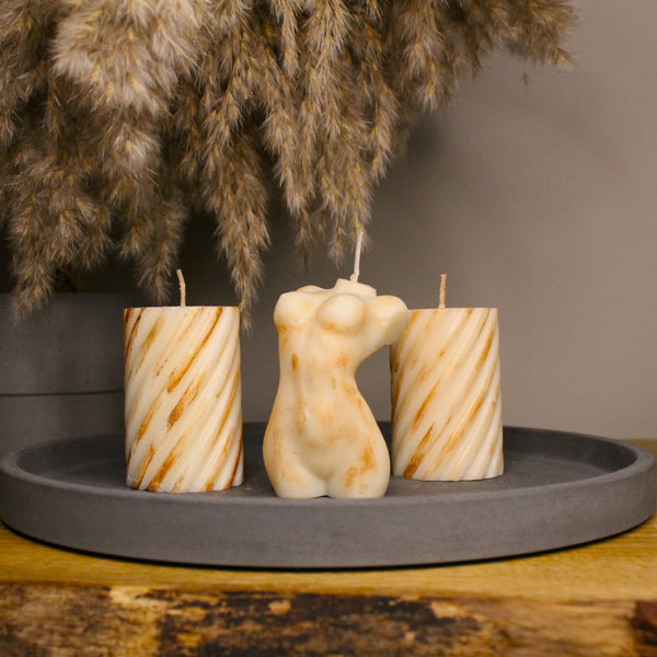 Luxury Copper Marble Bundle - Nude Flame Candles