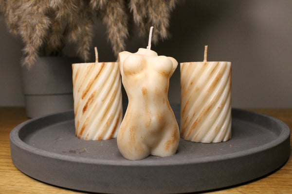 Luxury Copper Marble Bundle - Nude Flame Candles