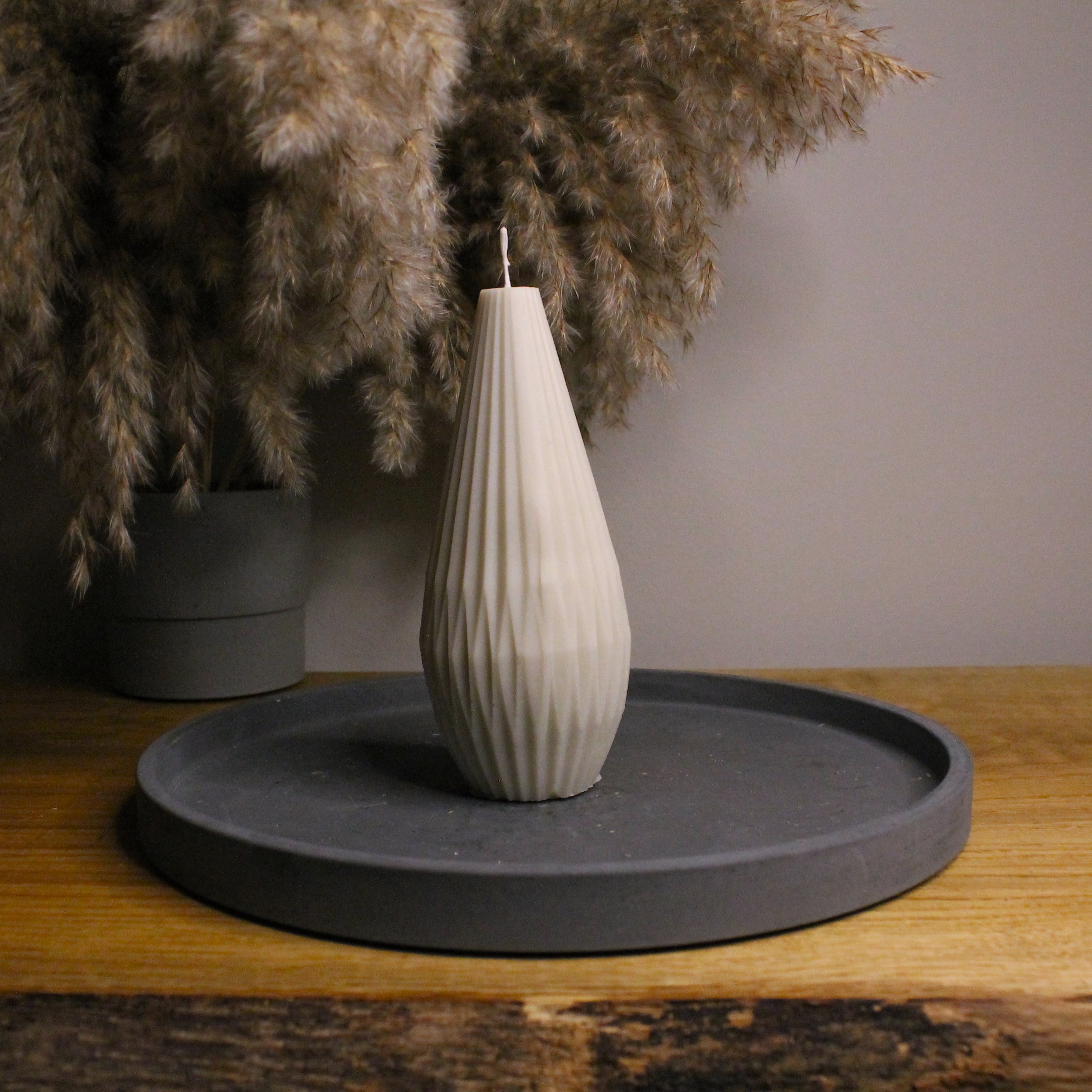 Stone Tall Peardrop Soy Scented Candle