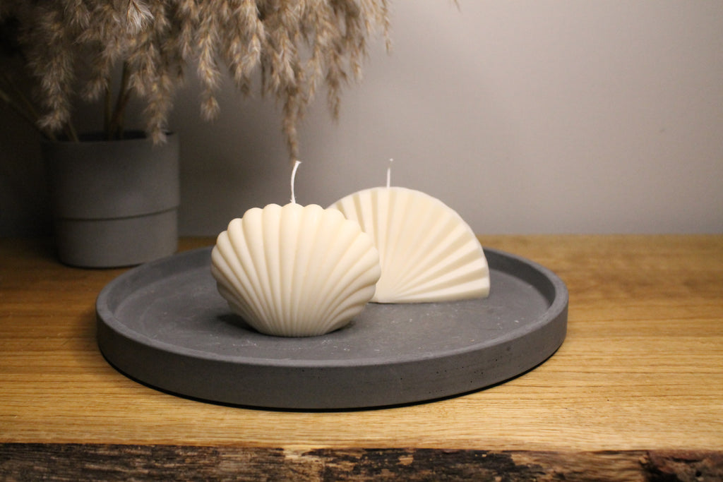 Shell Duo Soy Scented Candles - Nude Flame Candles
