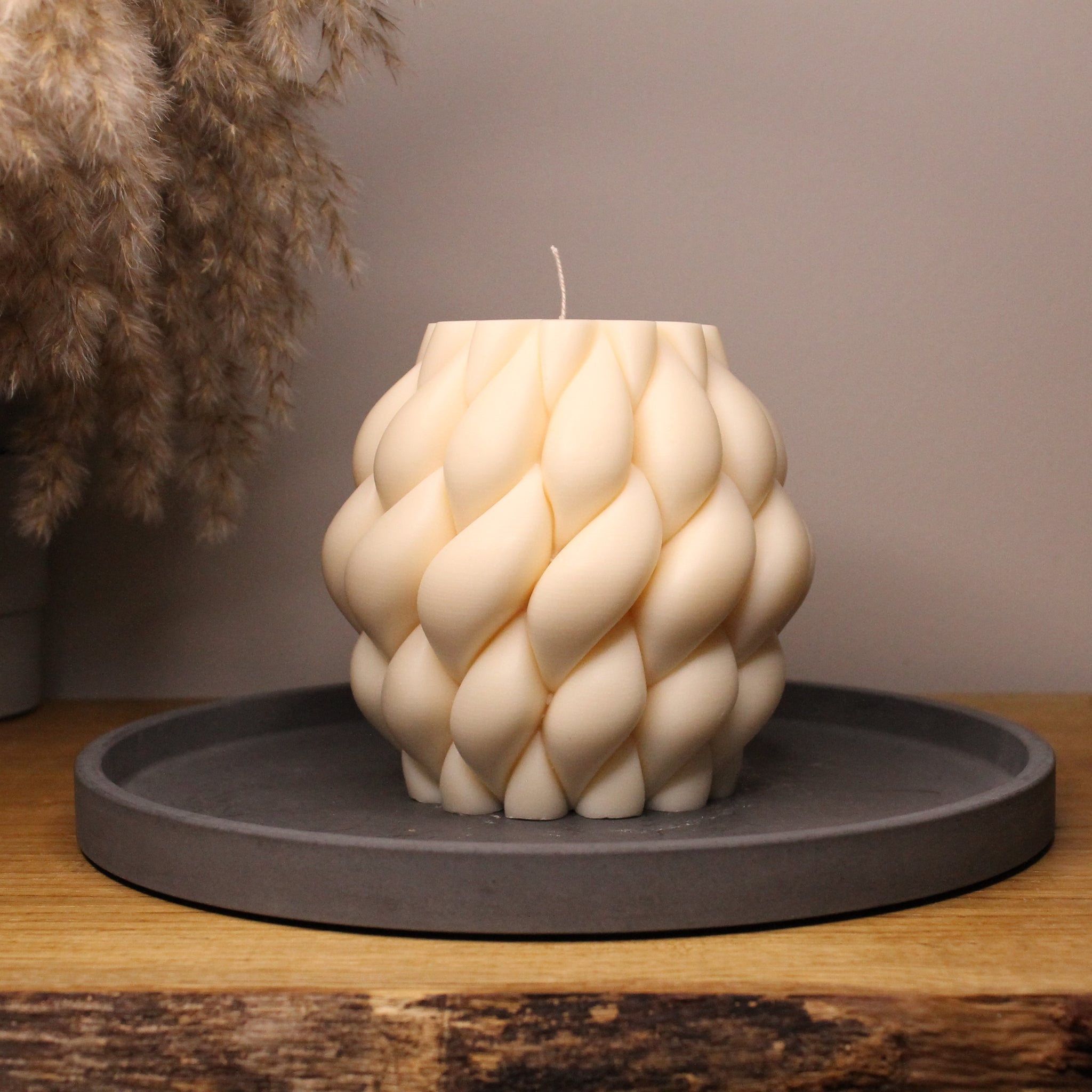 Chunky Knit XL Scented Soy Candle - Nude Flame Candles