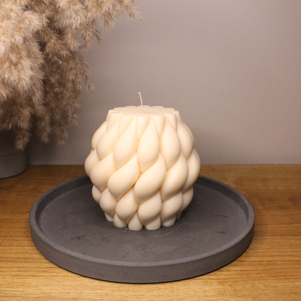 Chunky Knit XL Scented Soy Candle - Nude Flame Candles