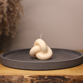 Tangled Knot Soy Scented Candle - Nude Flame Candles