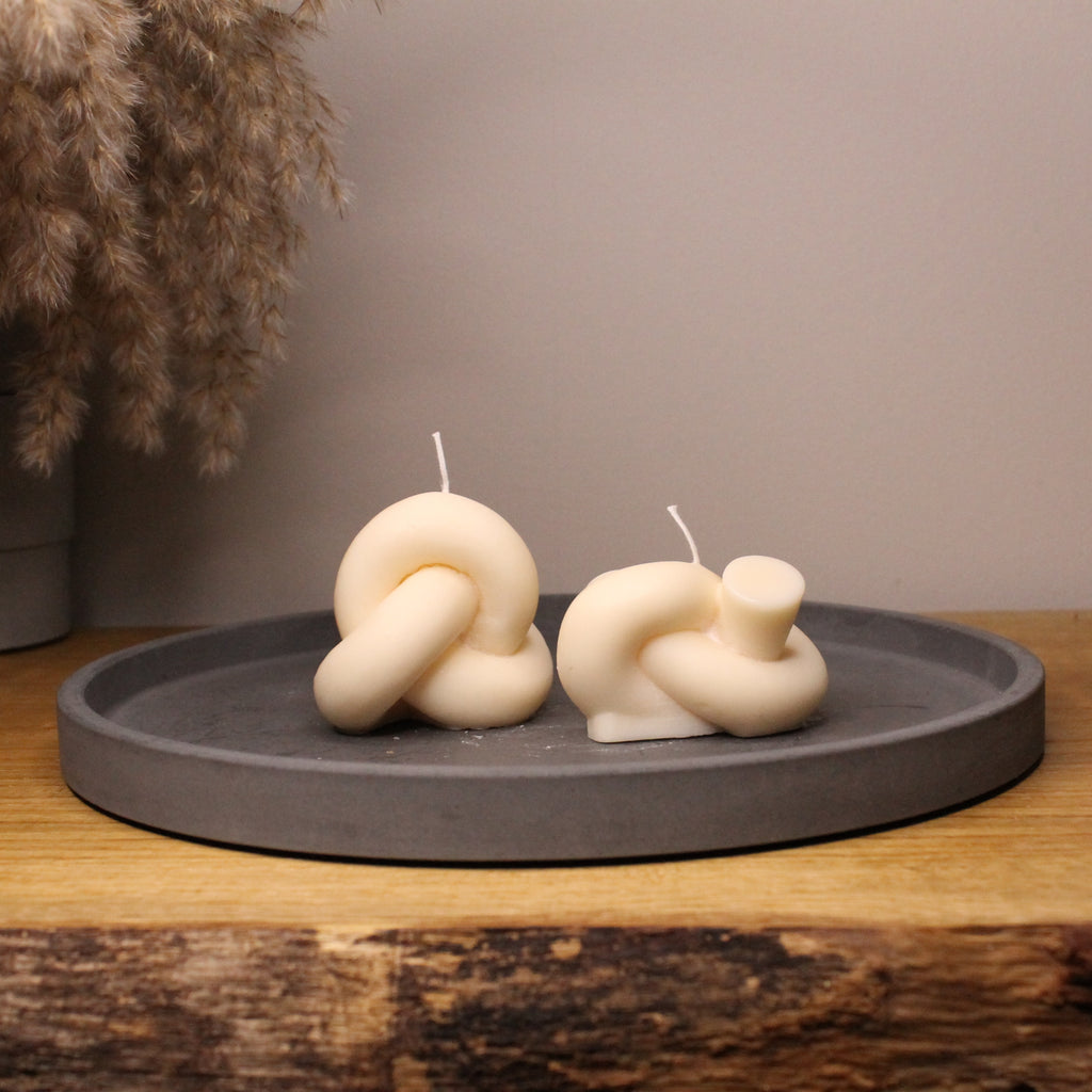 Knotty Duo Scented Candle Bundle - Nude Flame Candles