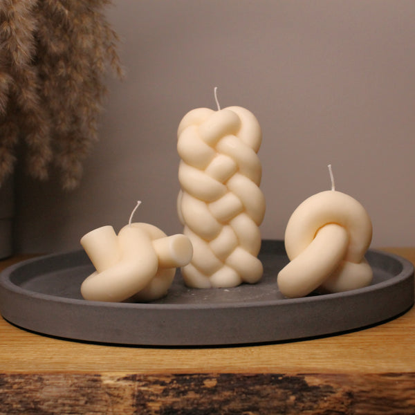 Twisted Scented Soy Candle Bundle - Nude Flame Candles