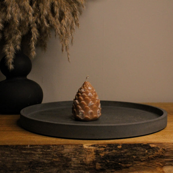 Snow Pinecone Glitter Soy Candle Winter