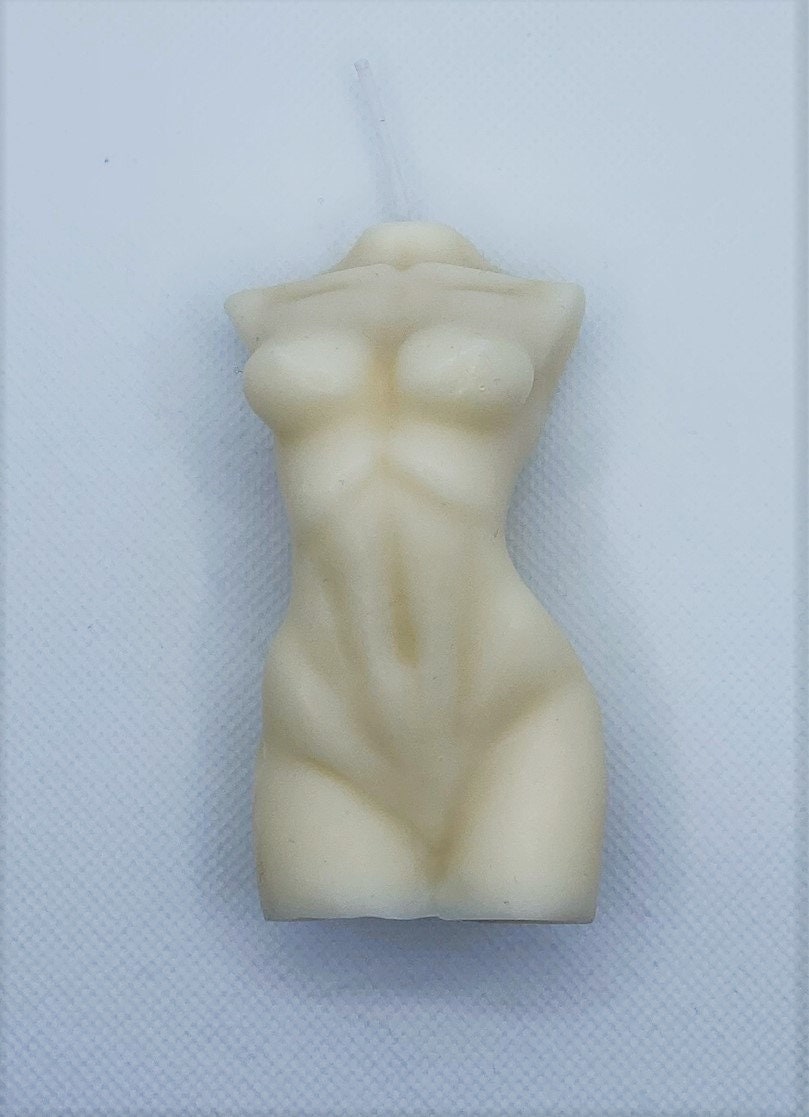 Molly Naked Lady Scented Soy Candle 10.5cm - Nude Flame Candles
