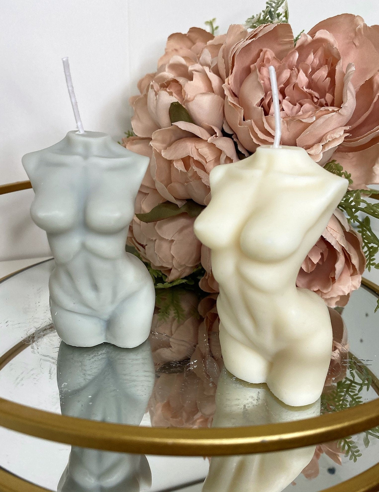 Molly Naked Lady Scented Soy Candle 10.5cm - Nude Flame Candles