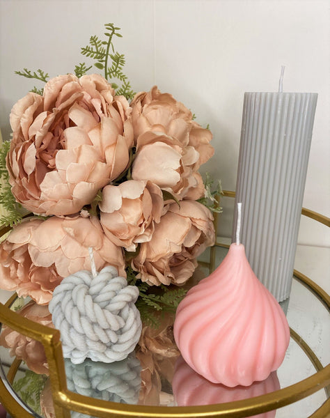 Large Pillar Scented Soy Candle 17cm - Nude Flame Candles