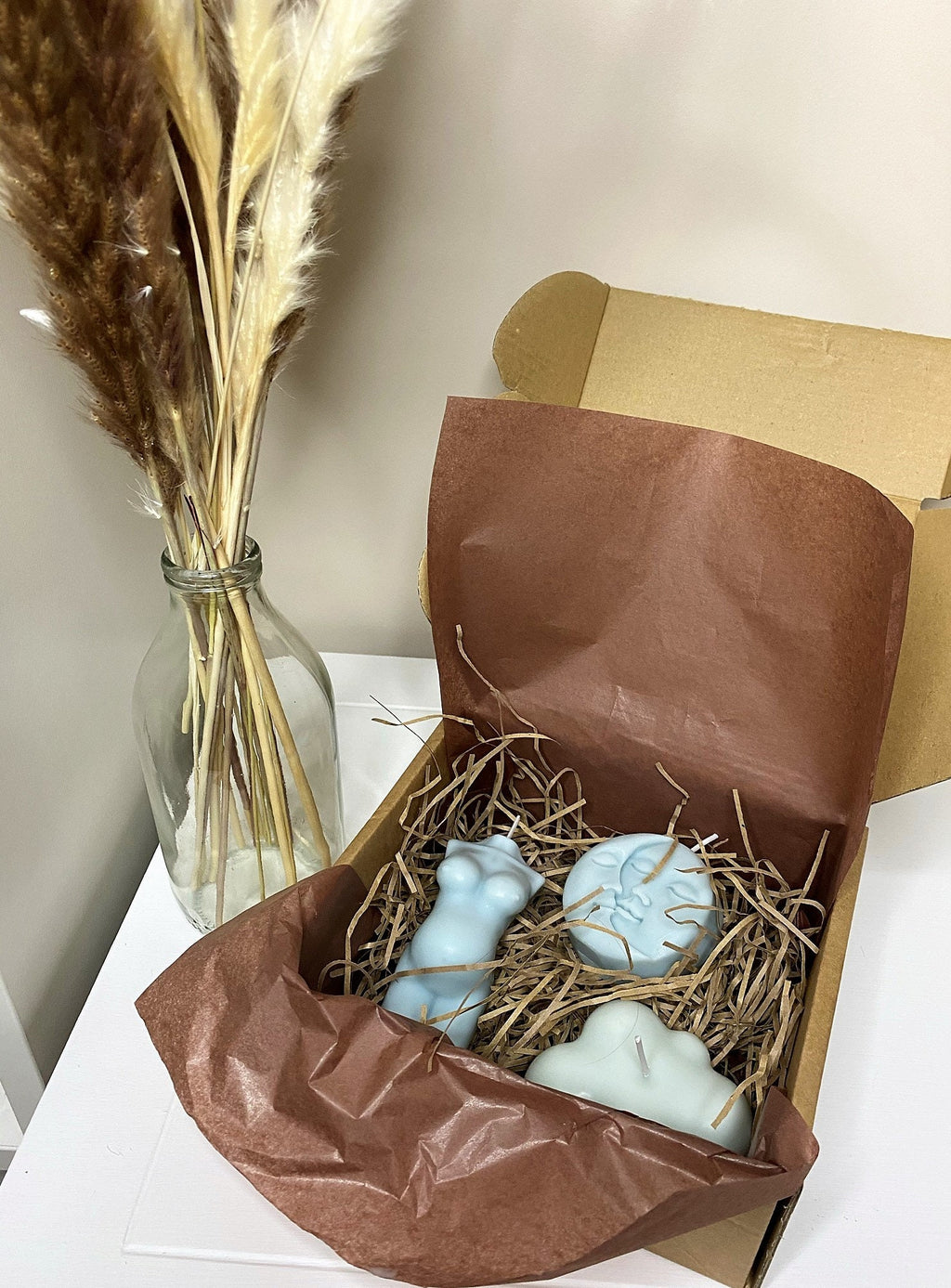 Baby Shower Blocks Soy Candle - Nude Flame Candles