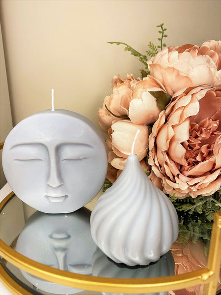 Lunar Moon Scented Soy Candle 9.5cm - Nude Flame Candles