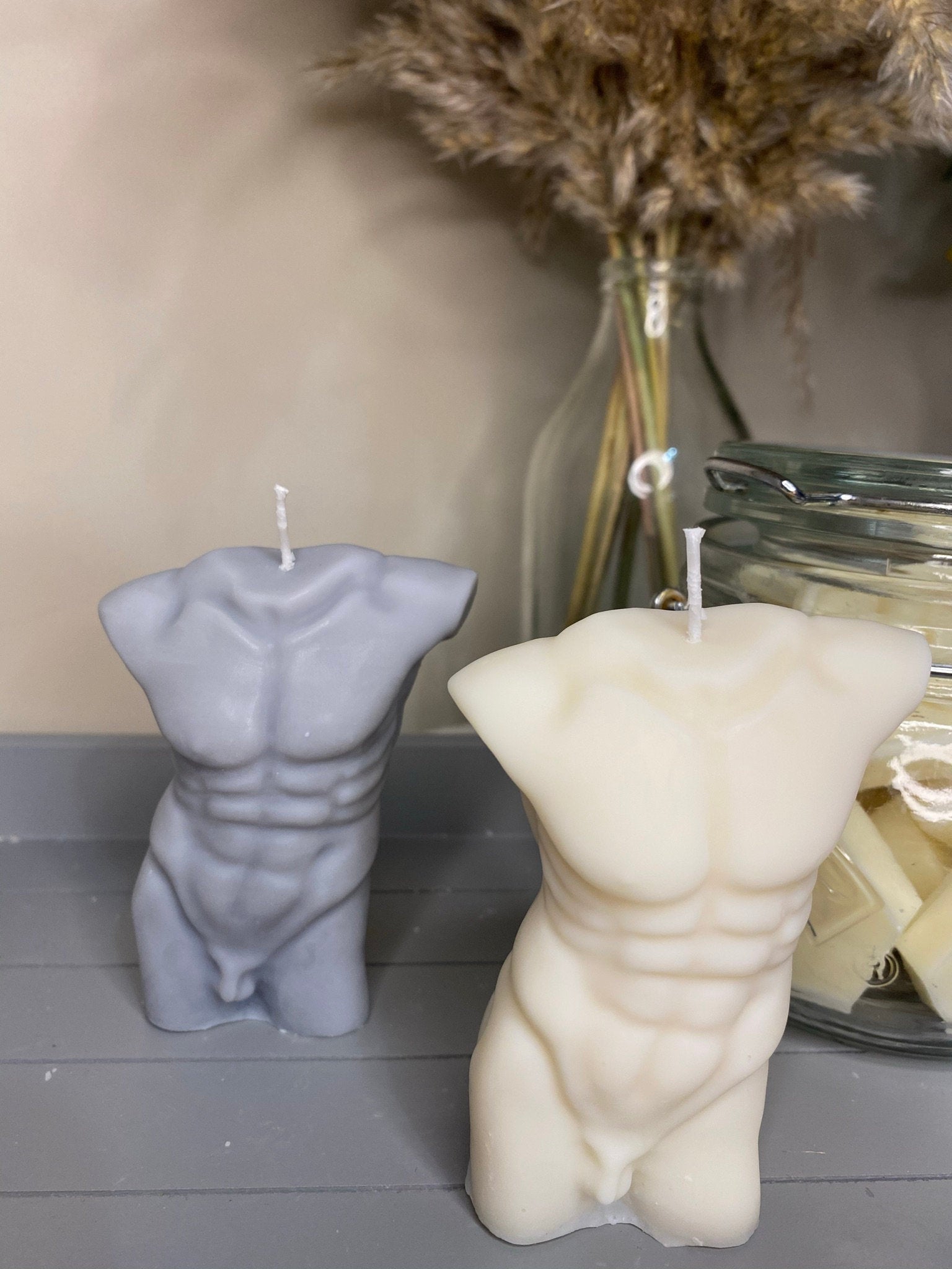 Christian Naked Male Scented Soy Candle 11cm - Nude Flame Candles