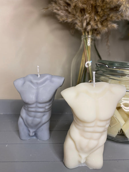 Christian Naked Male Scented Soy Candle 11cm - Nude Flame Candles