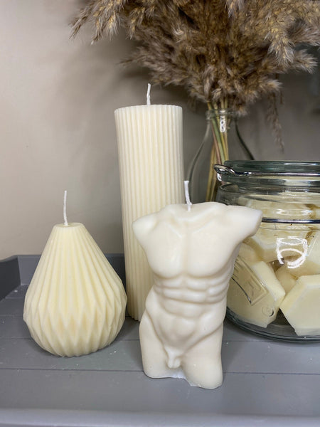 Christian Naked Male Scented Soy Candle 11cm - Nude Flame Candles