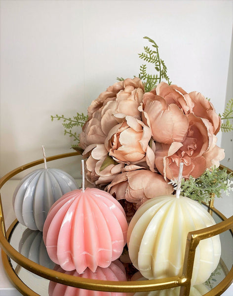 Sofia Sphere Scented Soy Candle 7cm - Nude Flame Candles