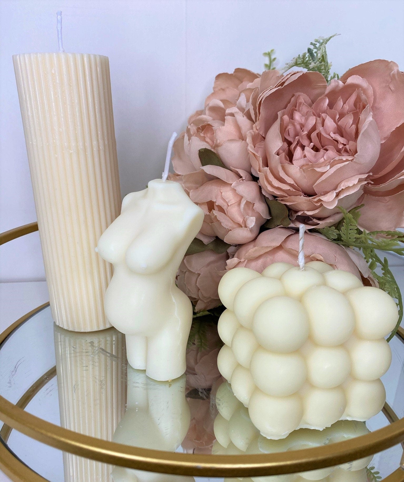 Baby Bump Scented Soy Candle - Nude Flame Candles