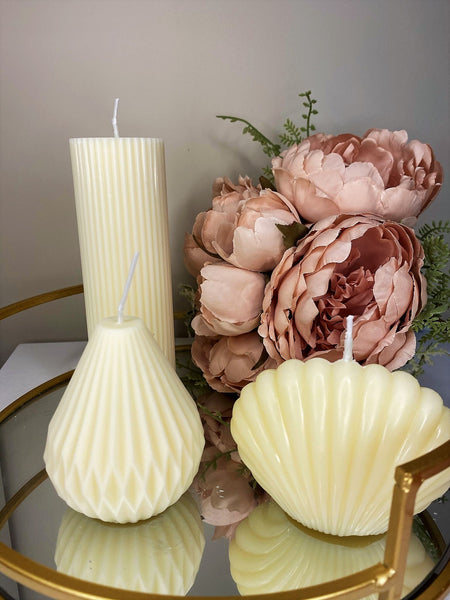Shelly Scented Soy Candle 7cm - Nude Flame Candles