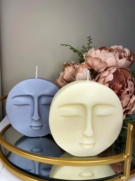 Lunar Moon Scented Soy Candle 9.5cm - Nude Flame Candles