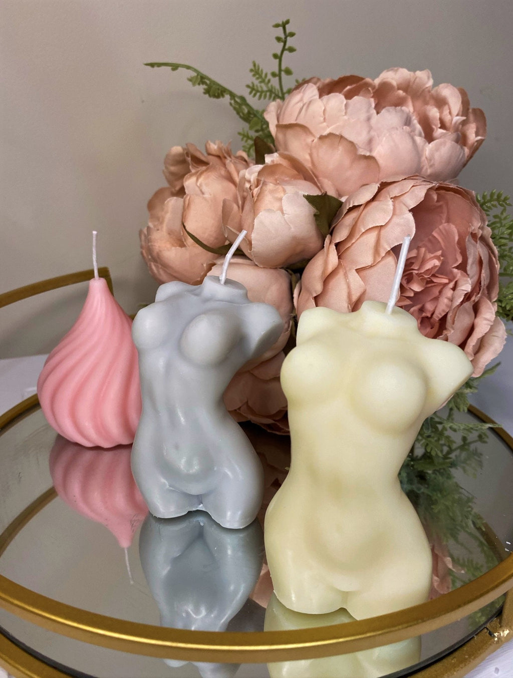 Lucy Naked Lady Scented Soy Candle 10cm - Nude Flame Candles