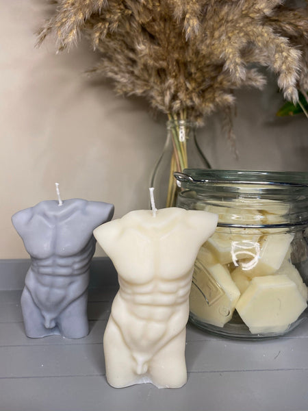 Christian Naked Male Scented Soy Candle 11cm - Nude Flame Candles